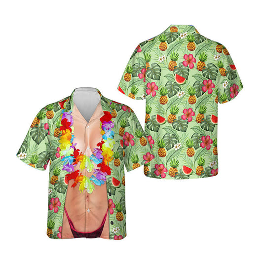 Personalized Funny Hawaii Shirt Tropical Pattern