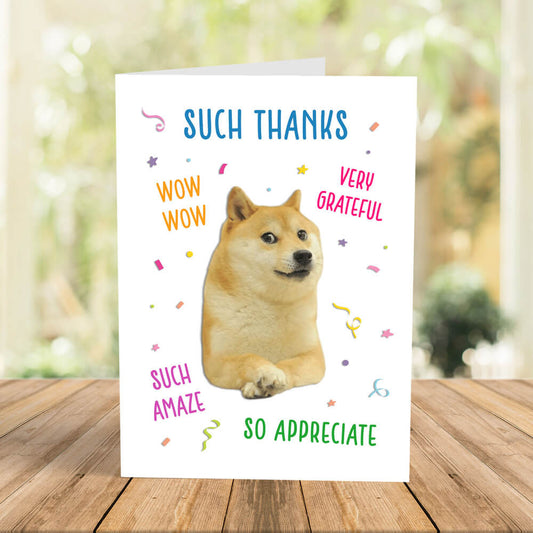 Personalized Funny Thank You Greeting Card
