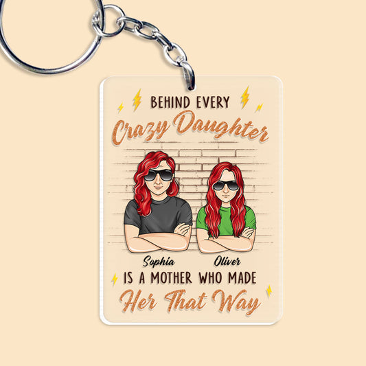 Personalized Gift Keychain for Mom Daughter and Mother
