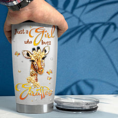 Personalized Giraffe Tumbler Jewelry Drawing Style