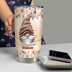 Personalized Gnome Tumbler Couple Gnomes With Customized Name