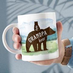 Personalized Grandfather Bear Mug With Customize Name