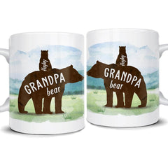 Personalized Grandfather Bear Mug With Customize Name