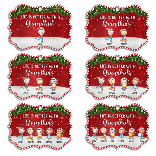Personalized Grandma Ornament Life Is Better With Grandkid