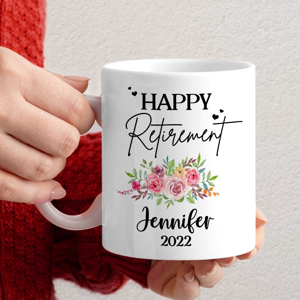 Personalized Happy Retirement Mug