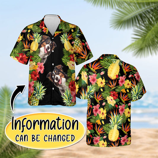 Personalized Hawaiian Shirt Custom Pet Faces Tropical Art