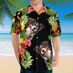 Personalized Hawaiian Shirt Custom Pet Faces Tropical Art