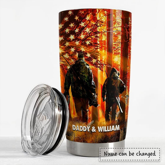 Personalized Hunting Tumbler Father And Son Deer Hunting Best Gift