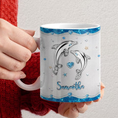 Personalized Just A Girl Who Loves Dolphins Mug