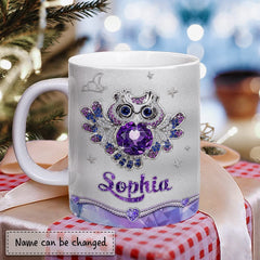 Personalized Just A Girl Who Loves Owl Mug