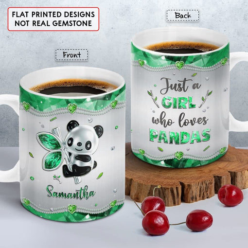 Personalized Just A Girl Who Loves Pandas Mug