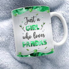 Personalized Just A Girl Who Loves Pandas Mug