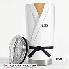 Personalized Karate Nutrition Facts Tumbler With Customize Name