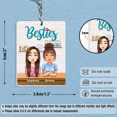Personalized Keychain Gift for Besties Colleagues