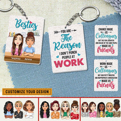 Personalized Keychain Gift for Besties Colleagues