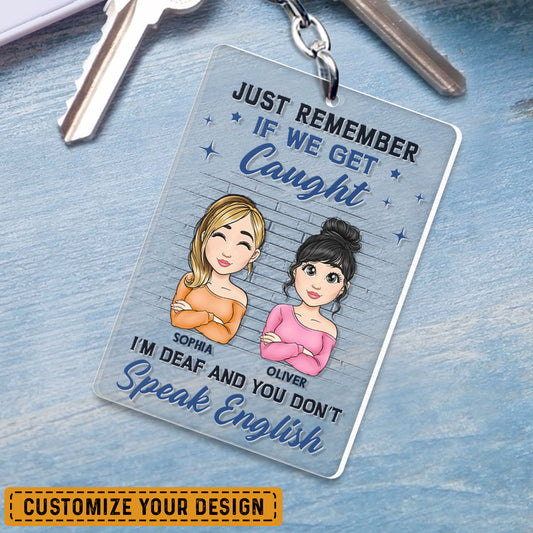 Personalized Keychain Gift for Besties Funny Friendship