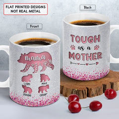 Personalized Mama Bear Tough As Mother Pink Color
