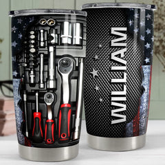 Personalized Mechanics Tumbler Mechanic Dad Tool Box For Daddy Father