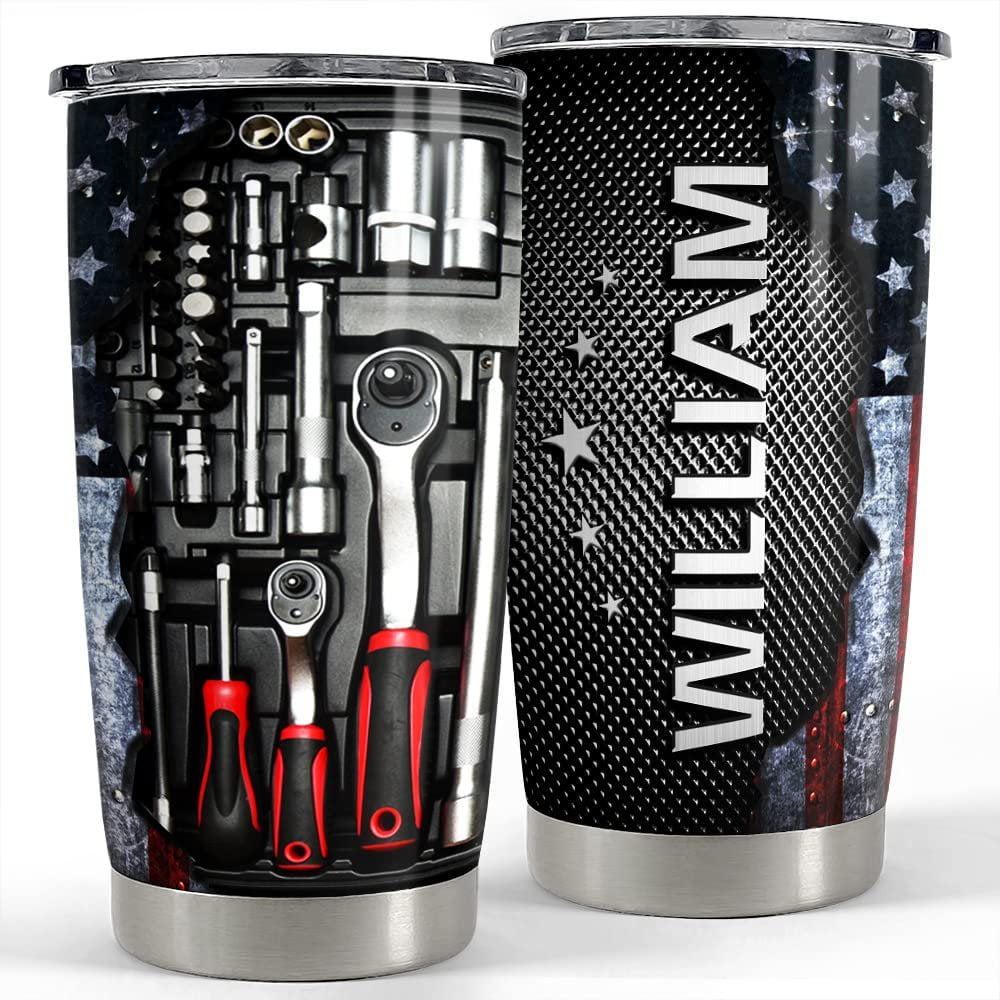 Personalized Mechanics Tumbler Mechanic Dad Tool Box For Daddy Father