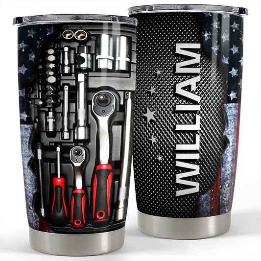 Personalized Mechanics Tumbler Mechanic Dad Tool Box For Daddy Father