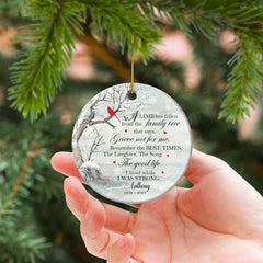Personalized Memorial Ornament A Family Tree Grieve Not For Me