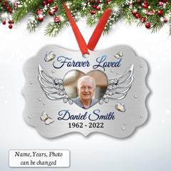 Personalized Memorial Ornament Angel Wing Jewelry Style