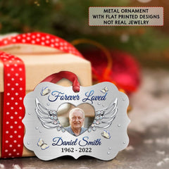 Personalized Memorial Ornament Angel Wing Jewelry Style