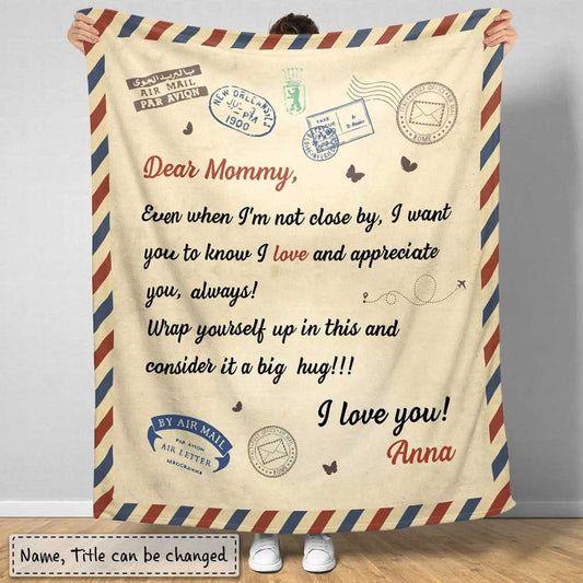 Personalized Mom Blanket From Daughter Son