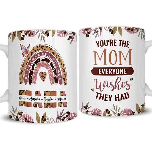 Personalized Mom Mug Rainbow Mama