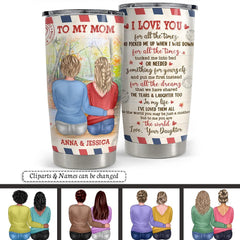 Personalized Mom Tumbler Letter To My Mom I Love You Gift For Mama