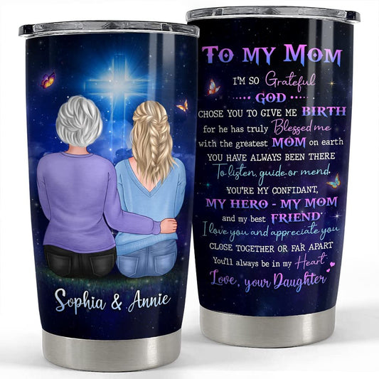 Personalized Mom Tumbler Mother And Daughter For My Mom Best Gift
