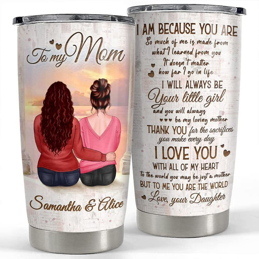 Personalized Mother And Daughter Tumbler To My Mom For Woman Mama