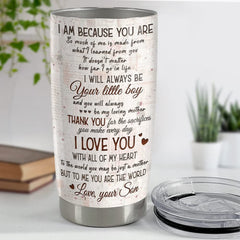 Personalized Mother And Son Tumbler To My Mom Best Customize Gift
