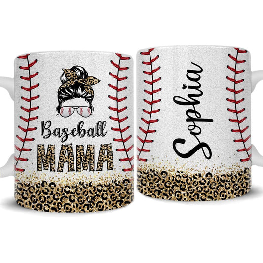 Personalized Mug Baseball Mama Custom Name