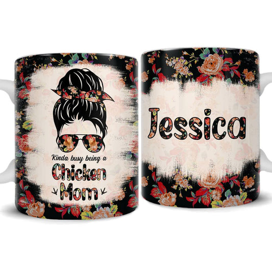 Personalized Mug Chicken Mom With Custom Name