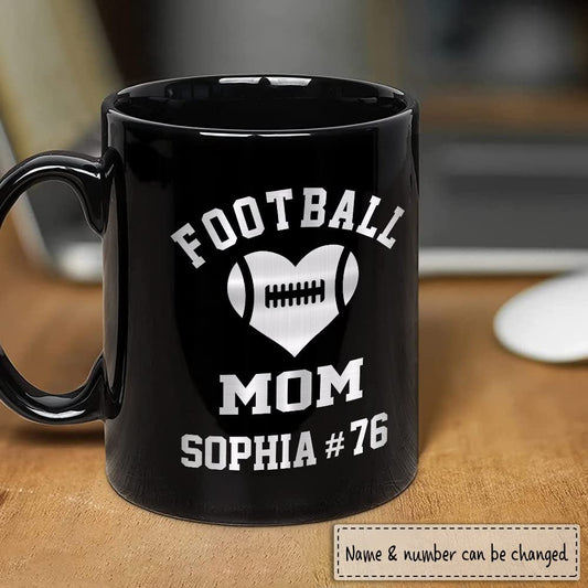 Personalized Mug Football Mom With Custom Name
