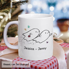 Personalized Mug For Best Friends Ghost Best Friend