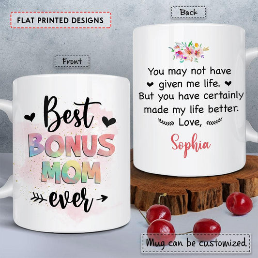 Personalized Mug For Bonus Moms Best Bonus Mom Ever