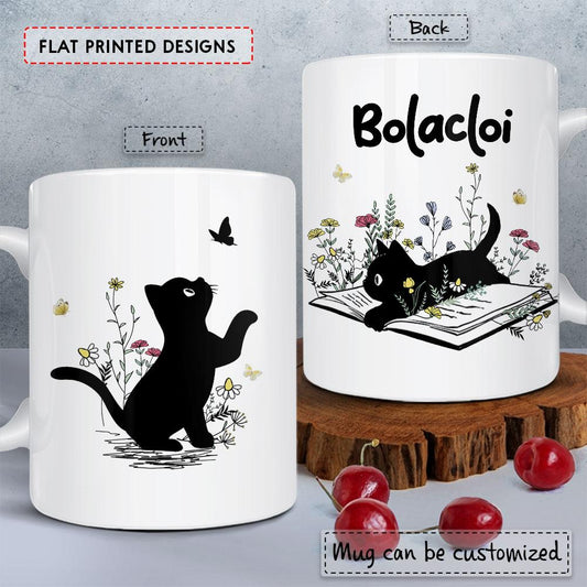 Personalized Mug For Cat Lover With Customize Name