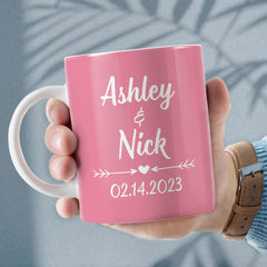 Personalized Mug For Couple With Customize Name