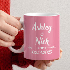 Personalized Mug For Couple With Customize Name