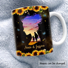 Personalized Mug For Daughter From Mom Sunflower