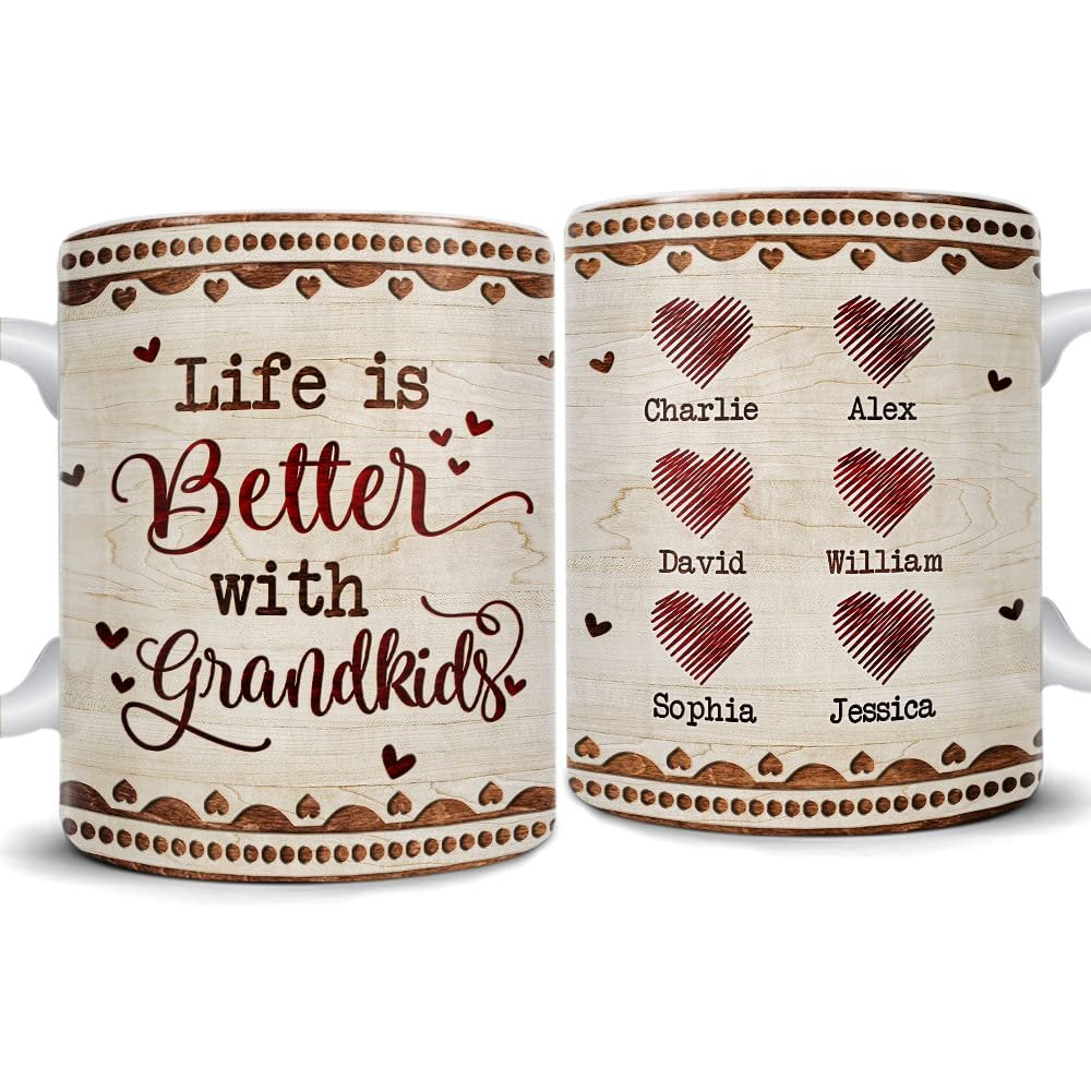 Personalized Mug For Grandma Life Is Better With Grandkid