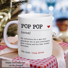 Personalized Mug For Grandpa Definition Grandfather Pop Pop