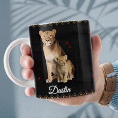 Personalized Mug For Grandson From Grandma Lion