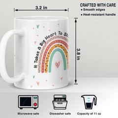 Personalized Mug For Teacher A Big Heart To Shape Little Minds