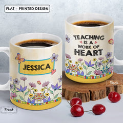 Personalized Mug For Teacher A Work Of Heart