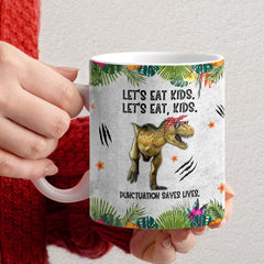 Personalized Mug For Teacher Dinosaur Funny