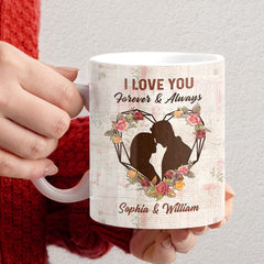 Personalized Mug For Wife Love You Forever Always