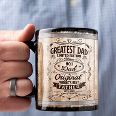 Personalized Mug Greatest Dad Wine Barrel Mug